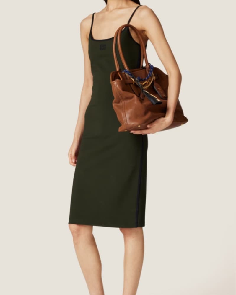 Miu Miu Stretch Jersey Midi Dress - Image 1