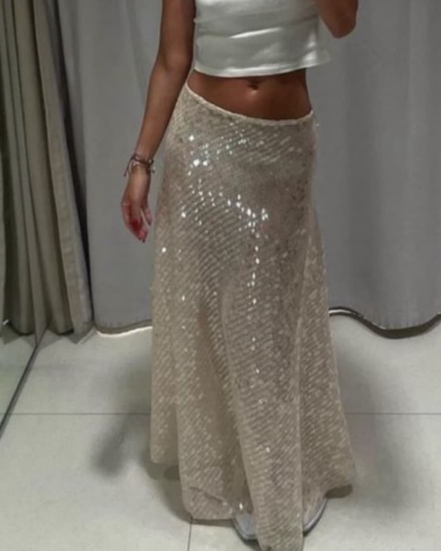 Sequin Maxi Skirt  - Image 1