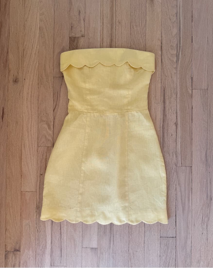 Linen Reformation Mini Dress  - Image 3