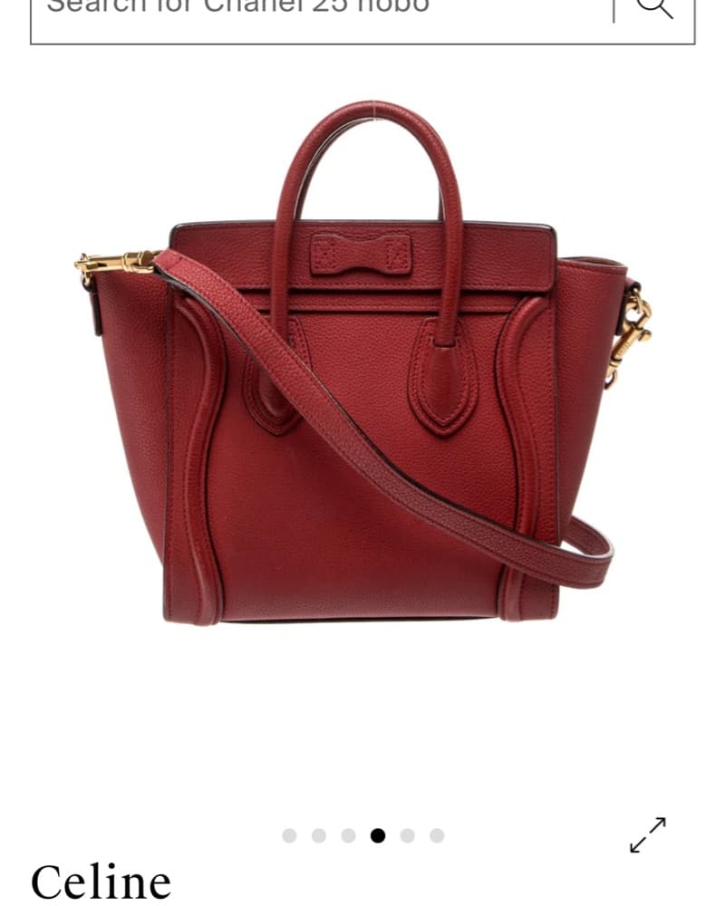 Red celine Nano Bag  - Image 3
