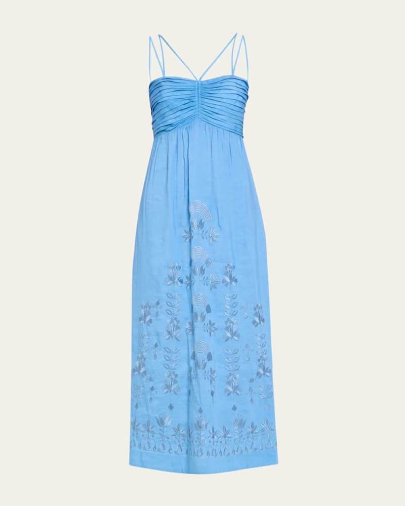  KOBI HALPERIN Blue Midi Dress - Image 2