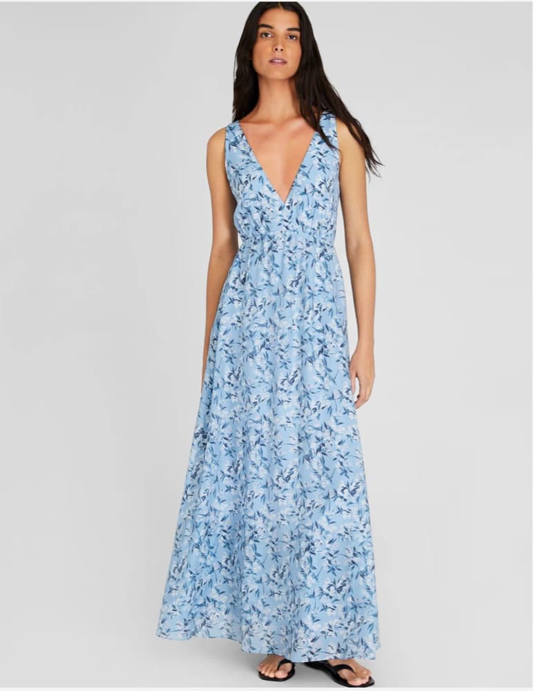 Club Monaco Sleeveless Organza Maxi Dres - Image 1