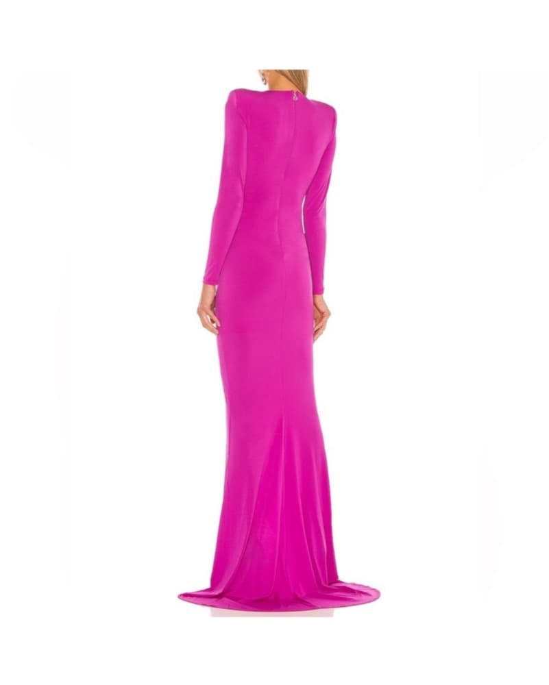 Nookie Farrah Long Sleeve Deep v Gown  - Image 2