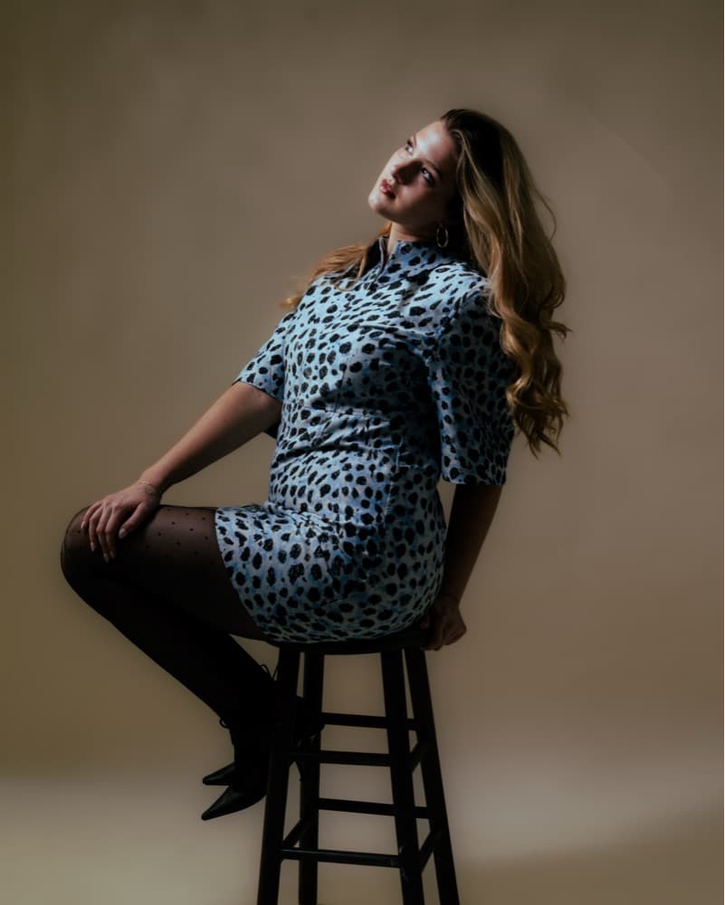 Blue Print GANNI Dress - Image 3