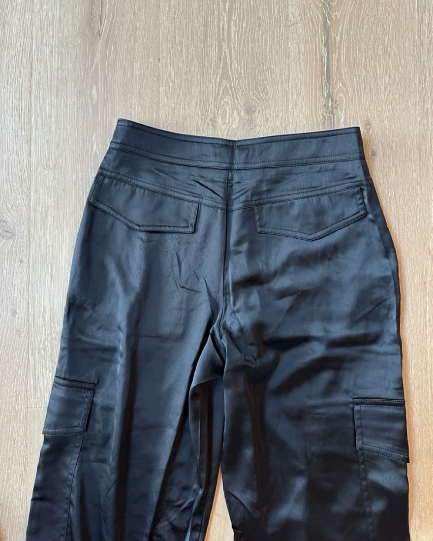 Mid Rise Satin Cargos - Image 4