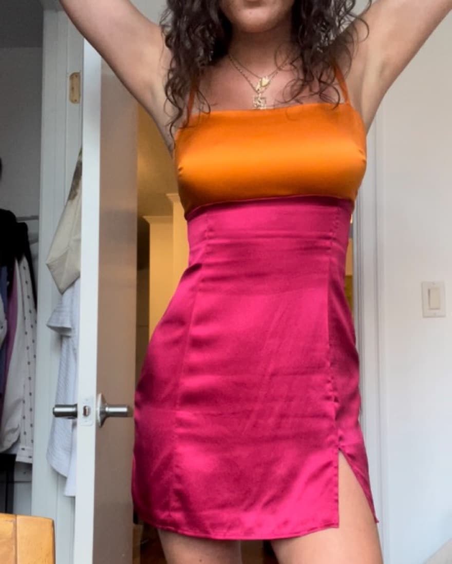 Reformation Silk Mini Dress - Image 1