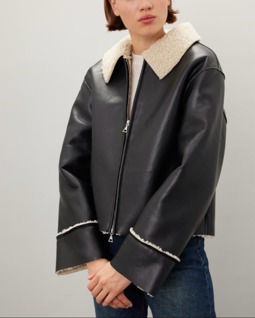 Modern Citizen Shearling Jacket - Image 4