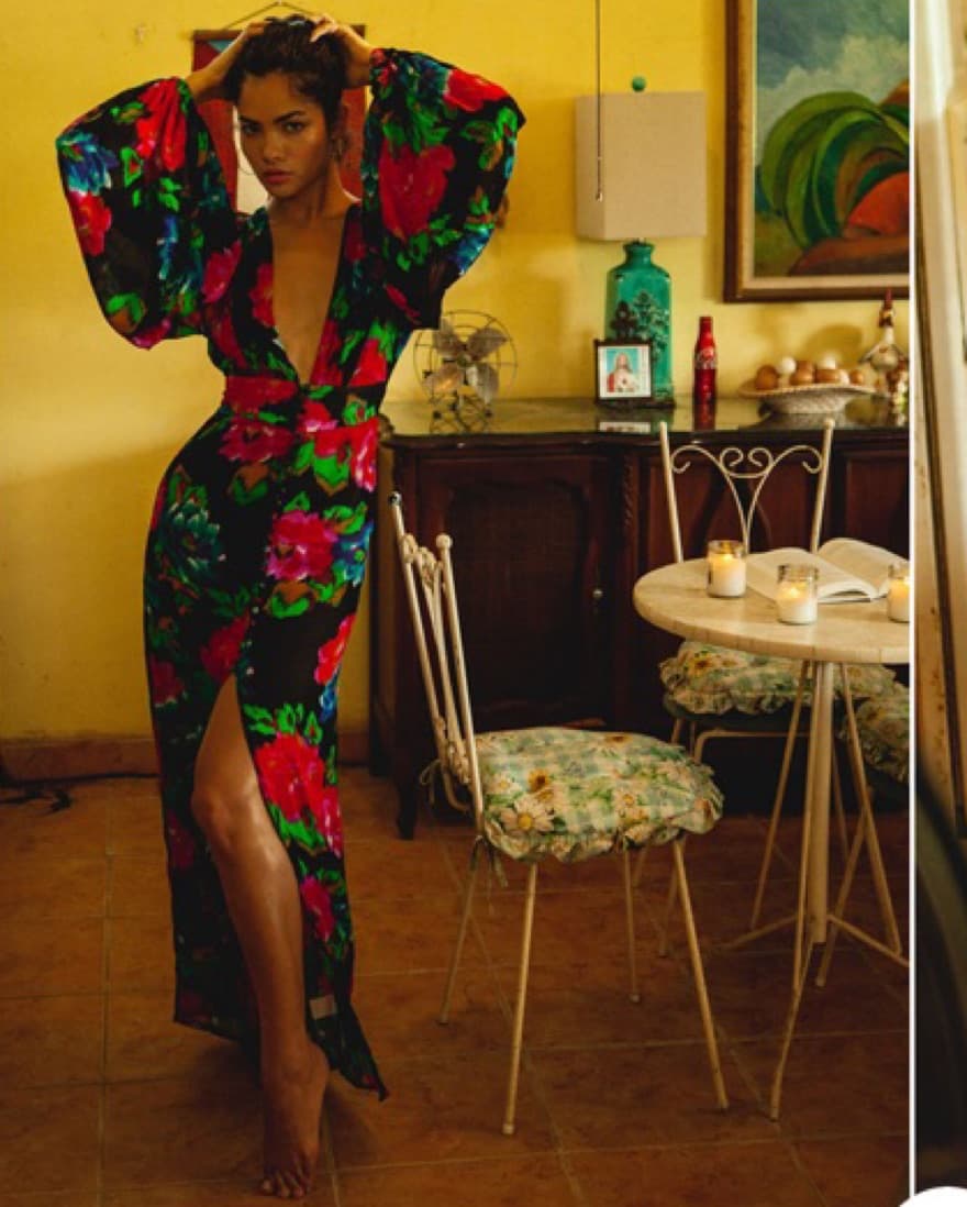 Rat Boa Floral Gown  - Image 1