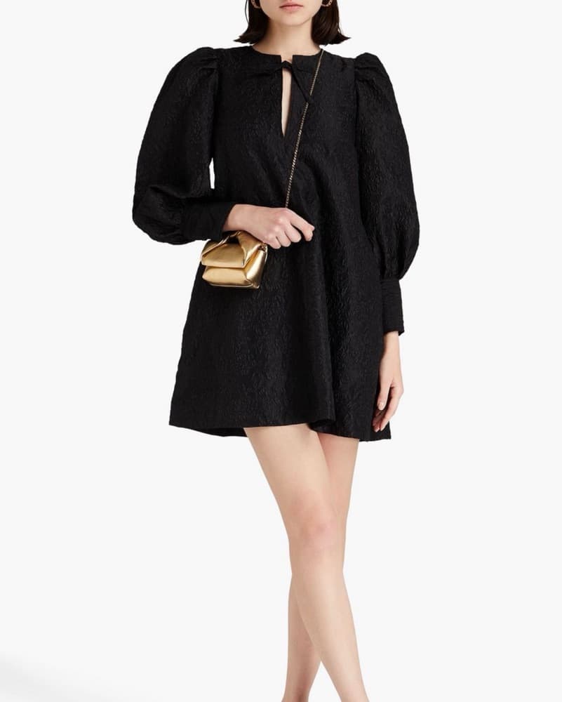 GANNI Cloqué mini dress - Image 1
