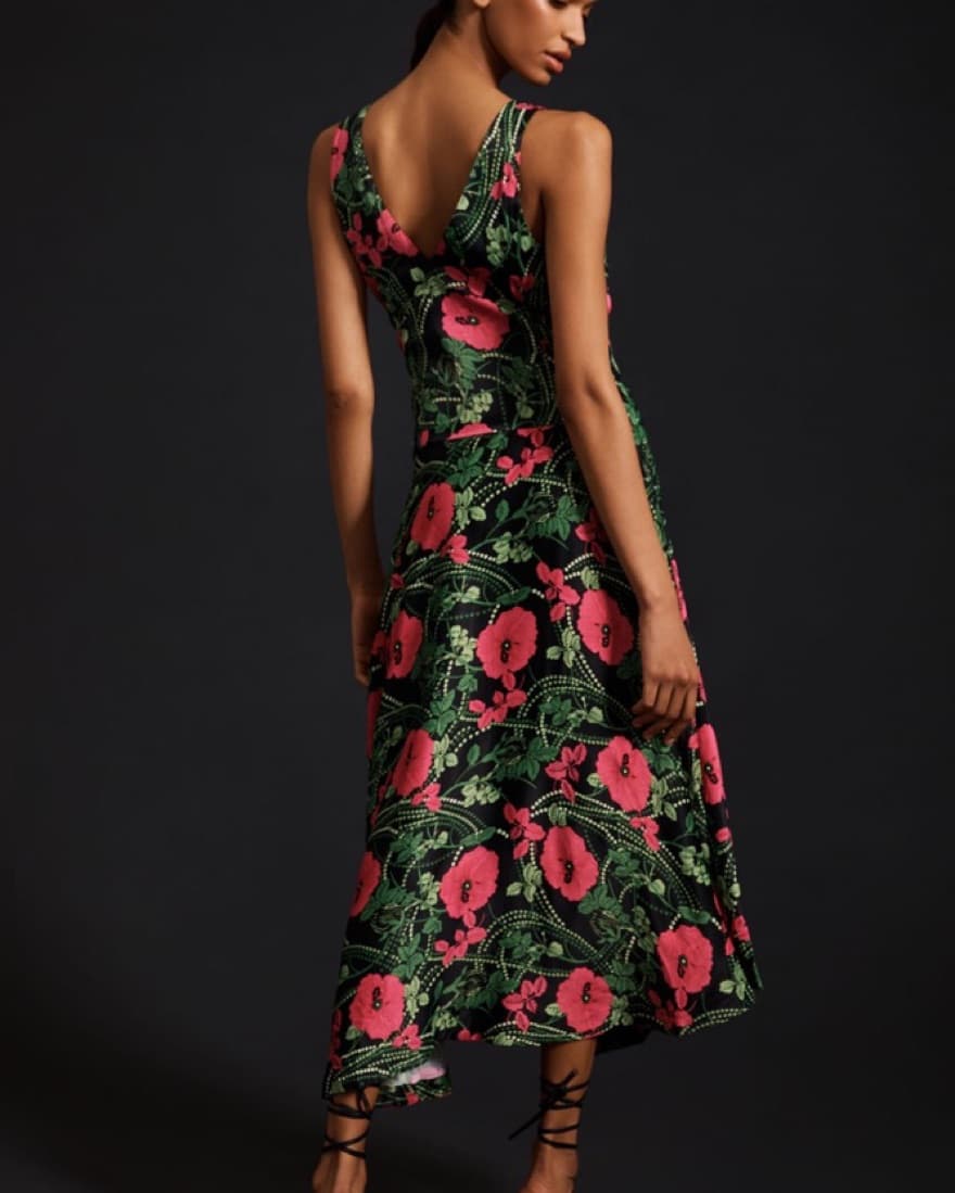 Maeve By Anthropologle Floral Midi Dress - Image 2