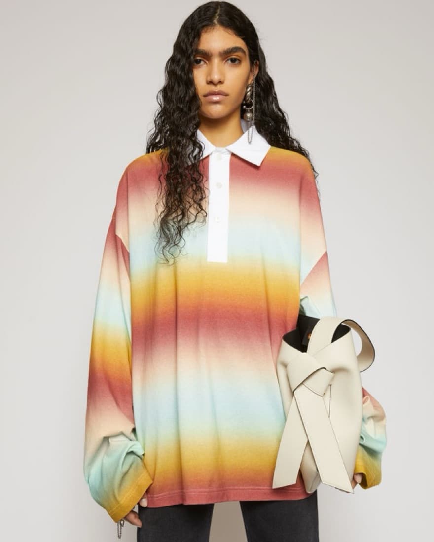 Acne Studios Rainbow Polo Rugby Shirt - Image 2