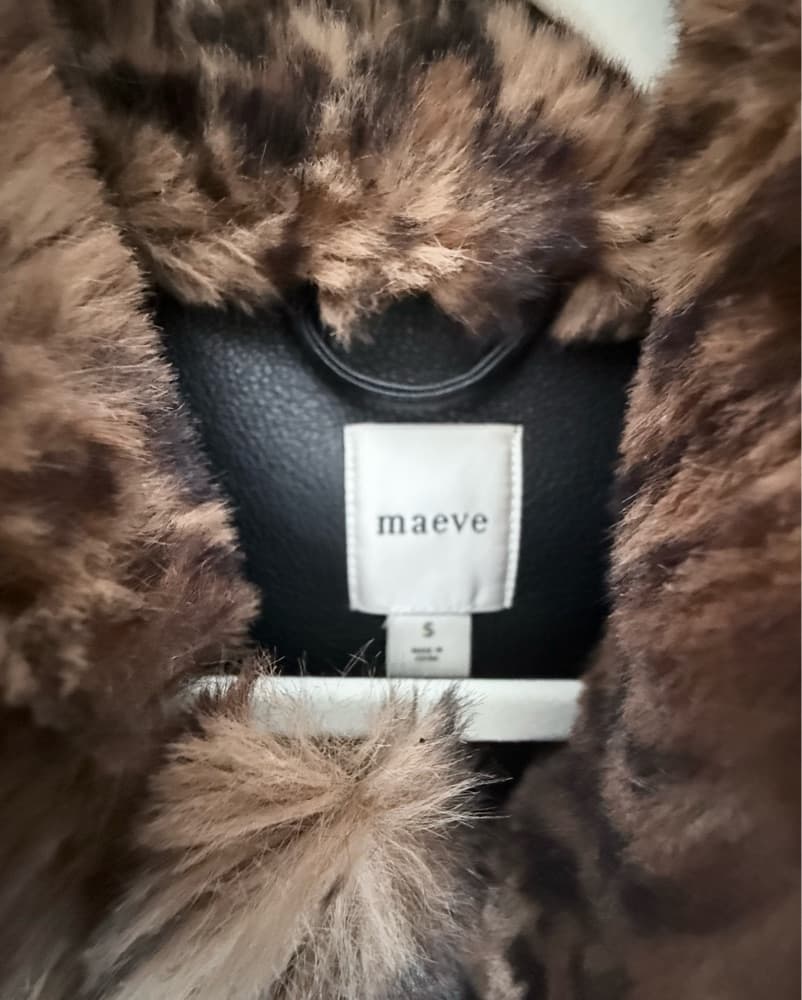 Maeve Leopard Fuzzy Jacket - Image 4