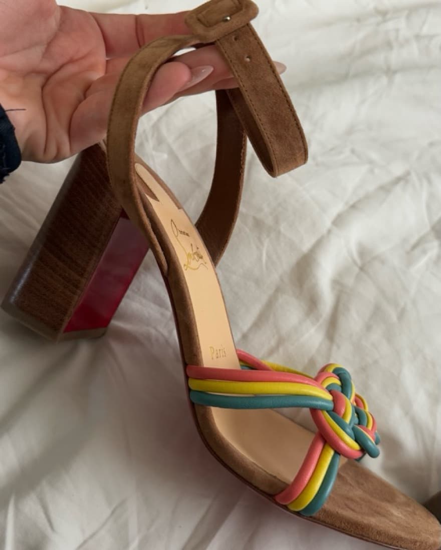 Christian Louboutin Suede Sandal - Image 3
