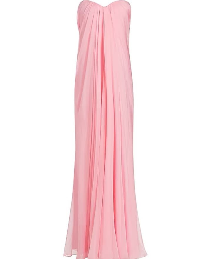 Alexander McQueen Pink Chiffon Gown - Image 1