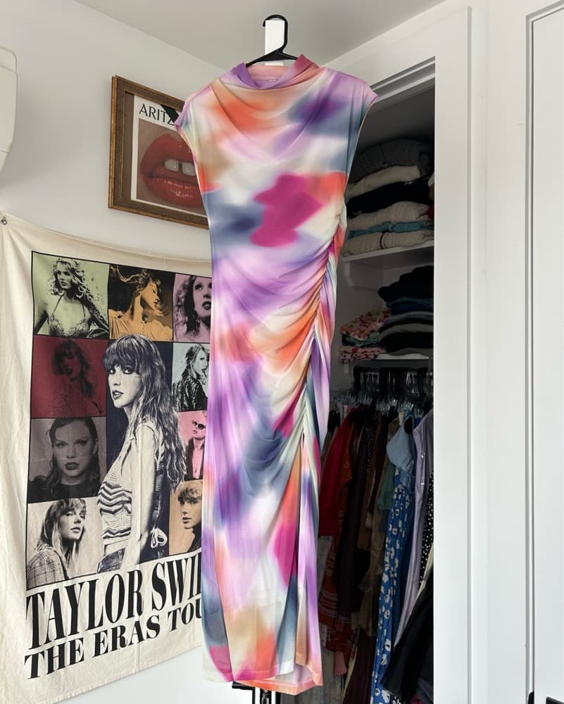 Vibrant Watercolor Maxi Dress - Image 3