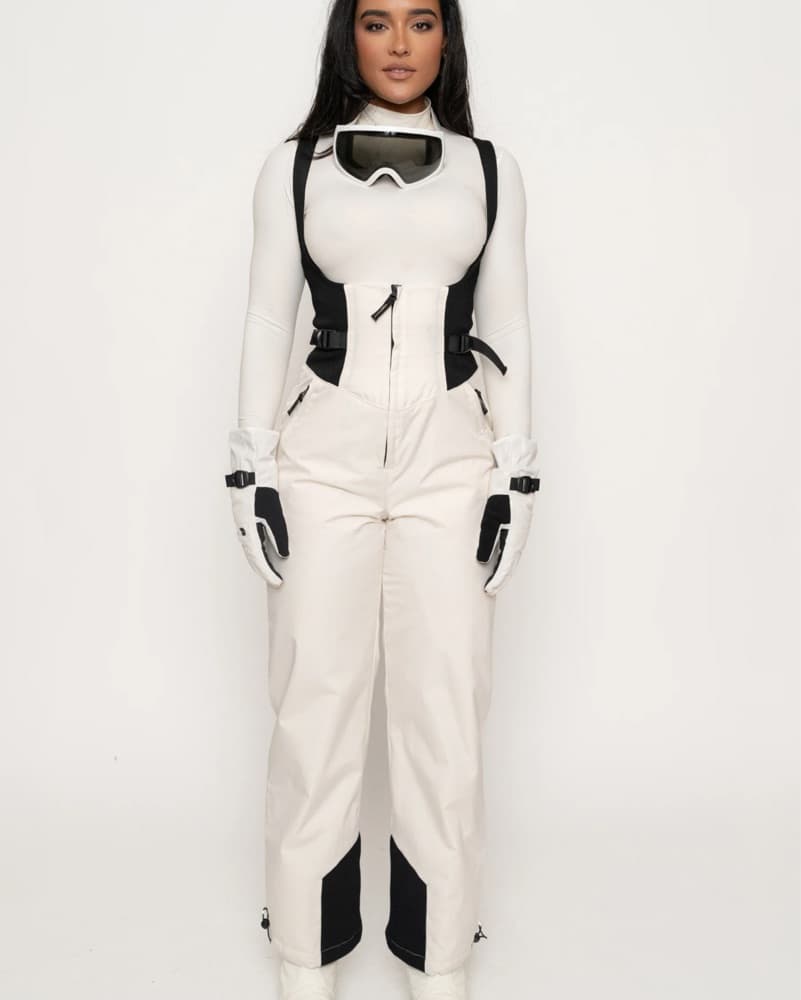 Ski Suit Black and White Jumpsuit - Image 1