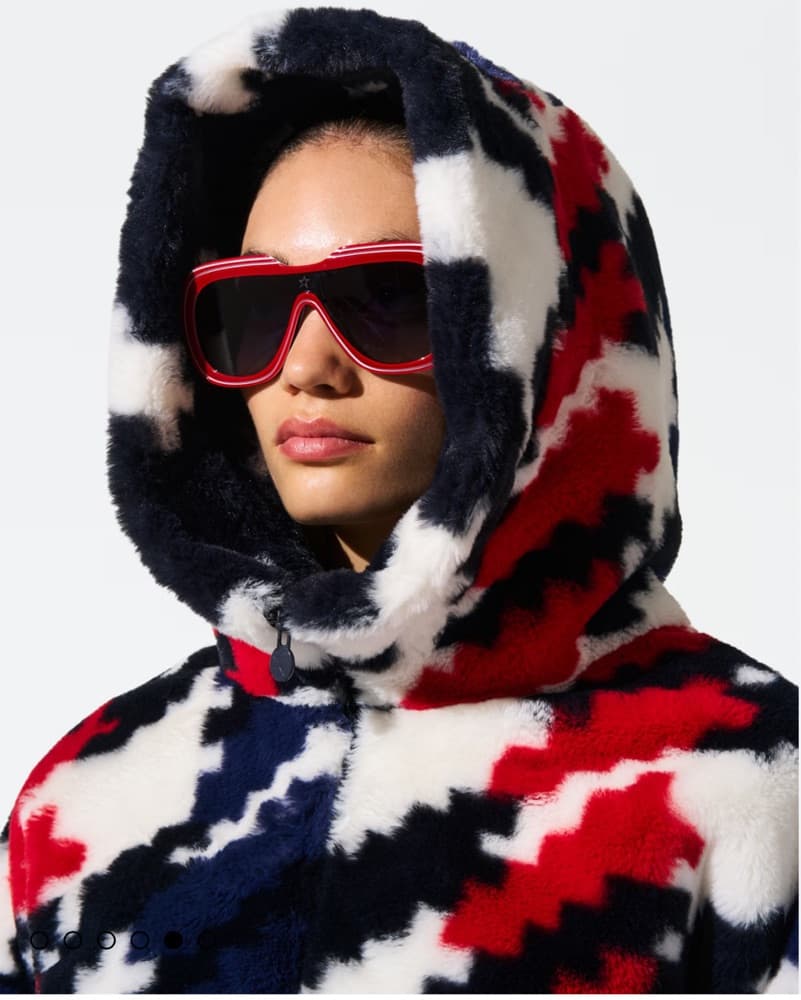 Percect Moment houndstooth Fur Jacket - Image 4