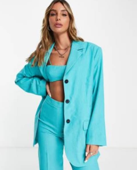 Cute Turquoise Suit Set  - Image 1