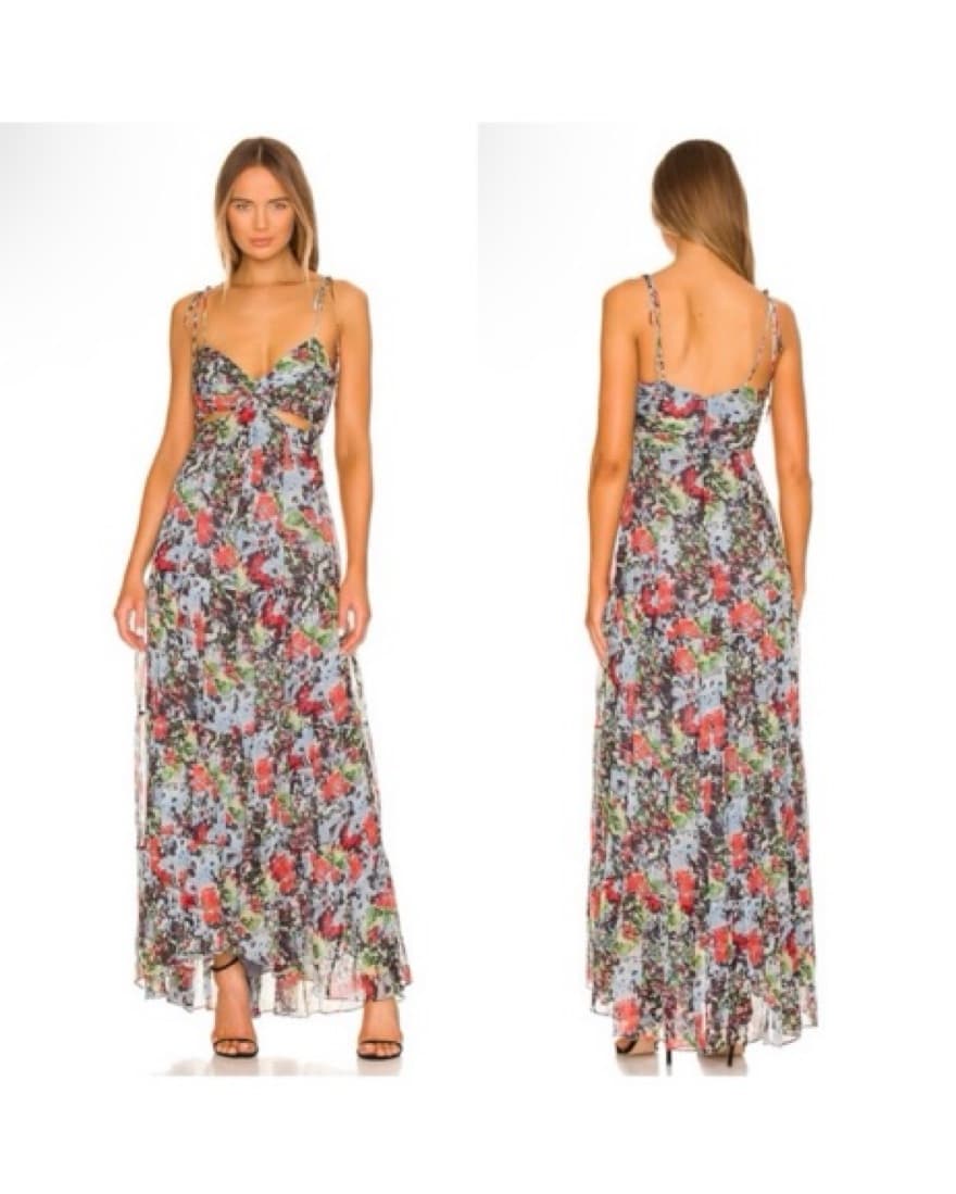 Cinq à Sept Riki Tiered Floral Maxi - Image 5