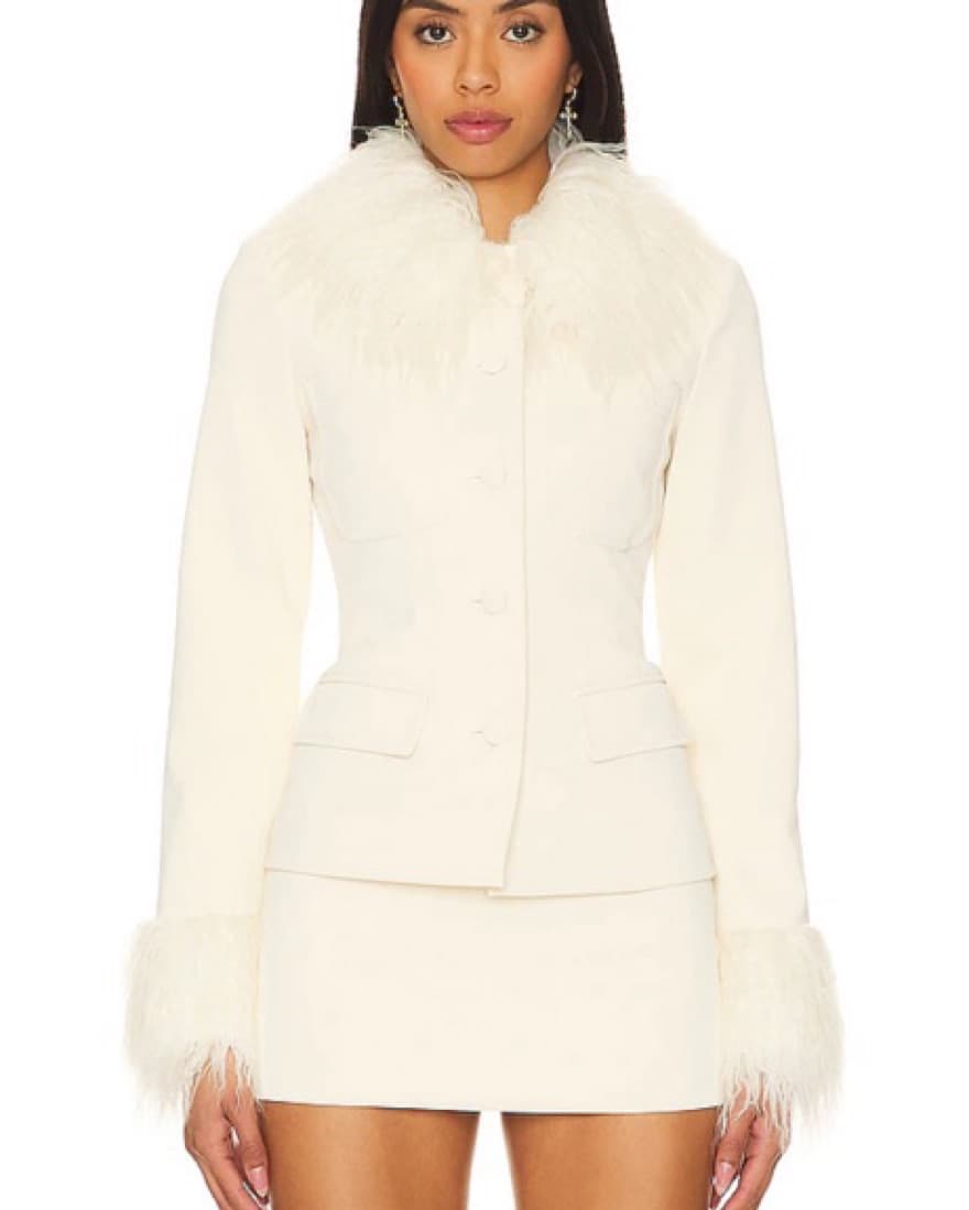 Revolve Loba Fur Leather Coat - Image 1