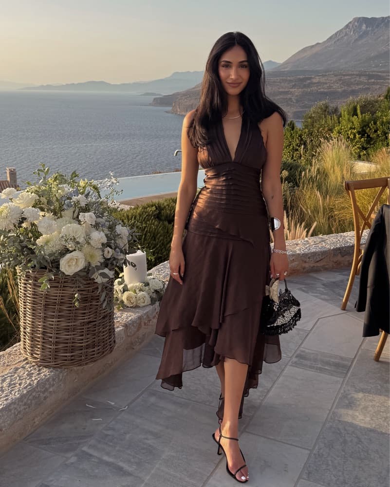 square neck a line dress Back Lace Up Satin Dresses Champagne / XS Size:US 2P YGroup_christa_knit_cotton_maxi_dress * Corset Closure COS Women's Sculptural Jersey