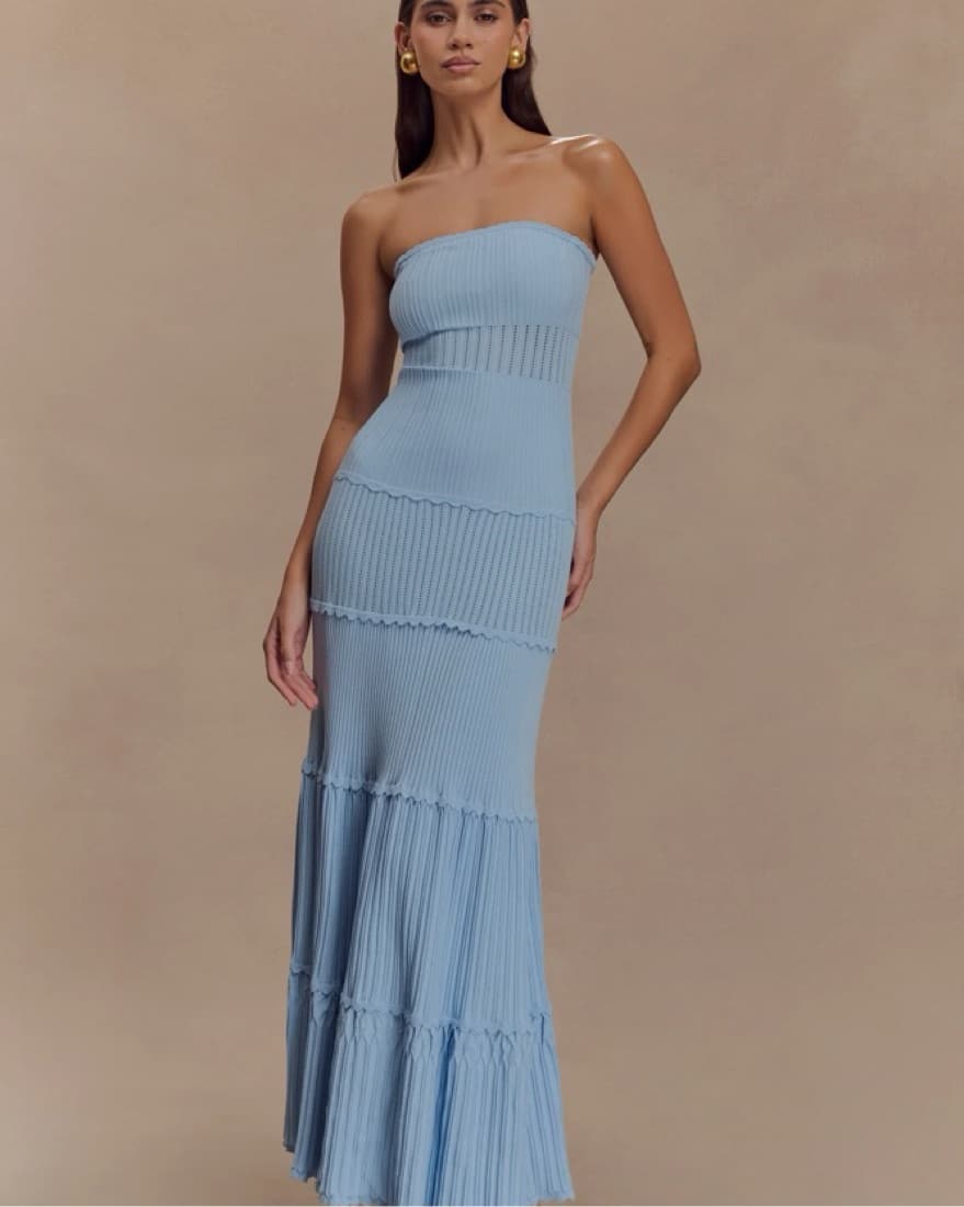 Meshki Light Blue Maxi Dress - Image 1