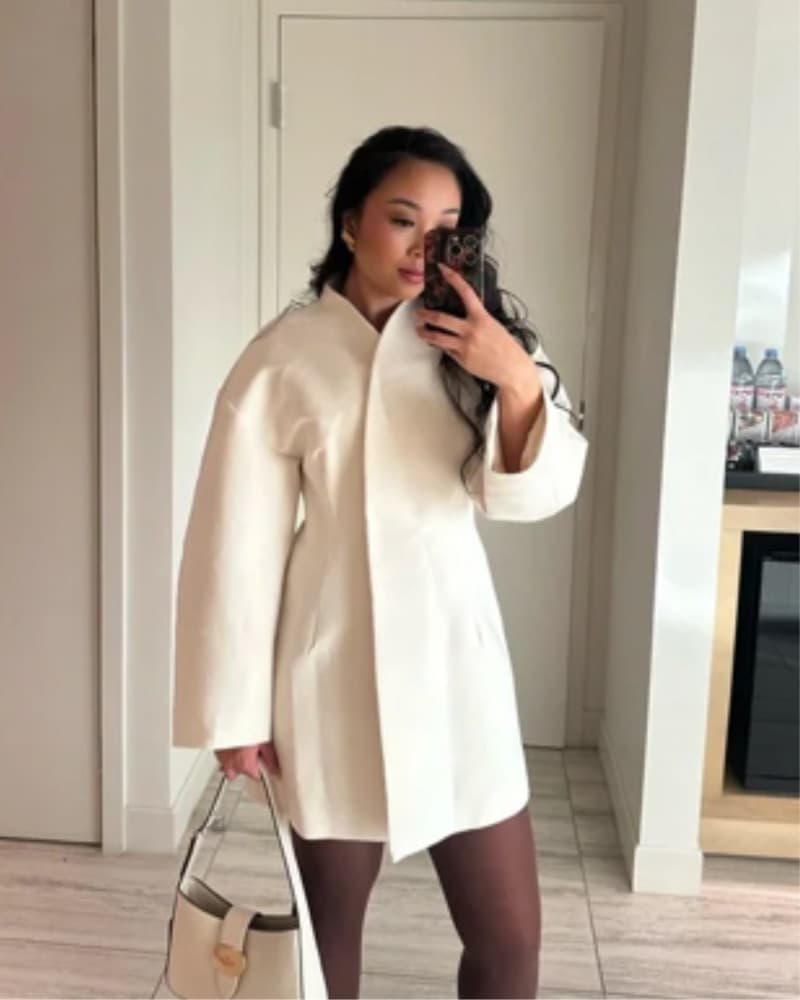 KHY white structural blazer dress - Image 1