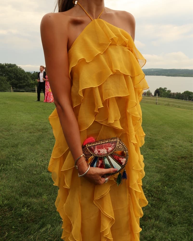 Ronny Kobo Liora Yellow Ruffle Dress - Image 5