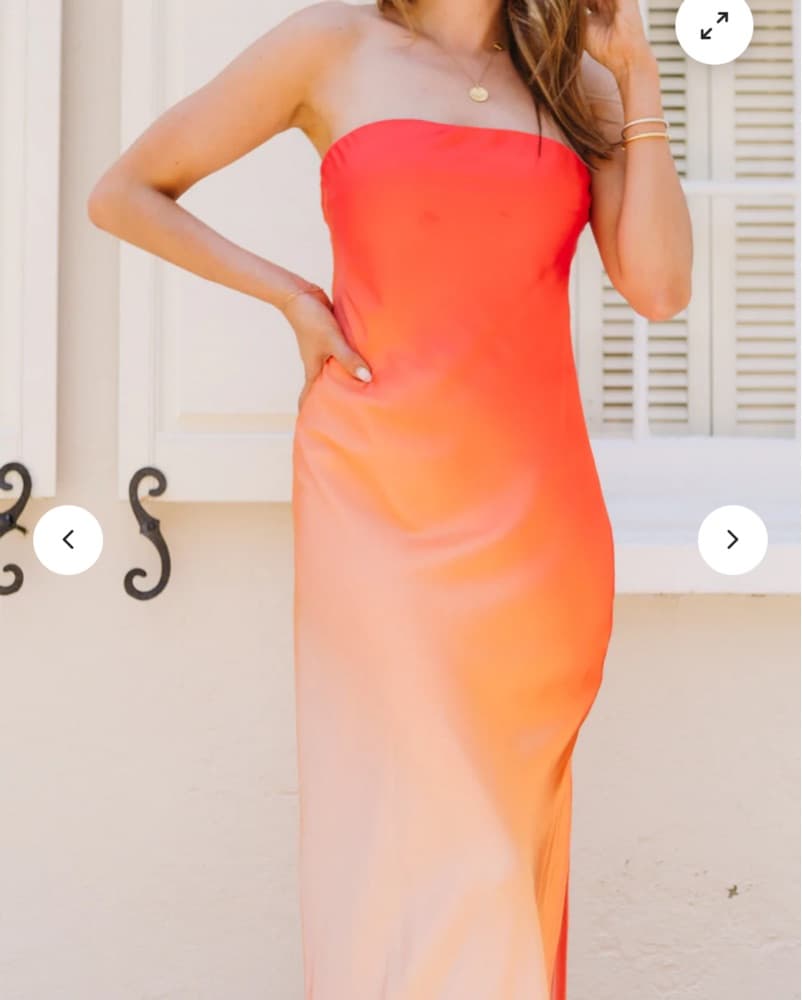 Vibrant Strapless Maxi Dress - Image 2