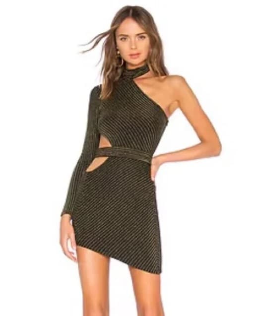 Revolve Gold & Black Mini dress - Image 2