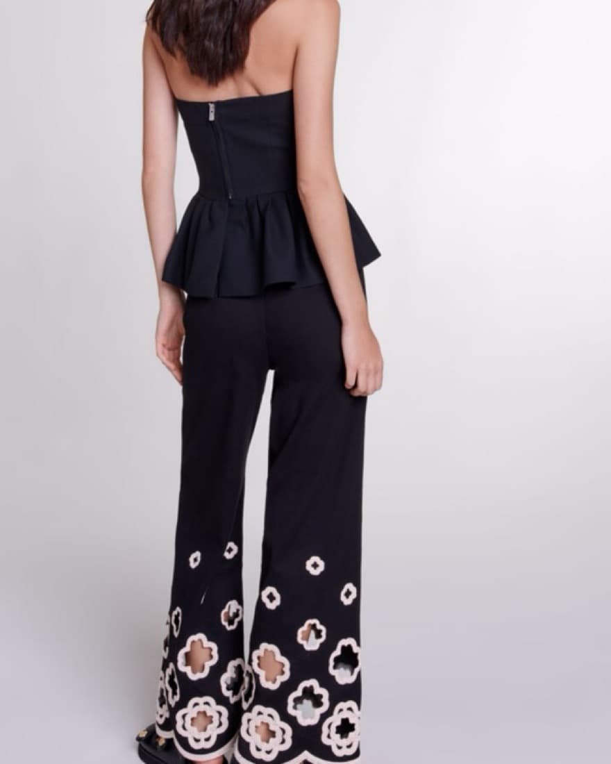 Maje Clover Embroidered Pants - Image 4