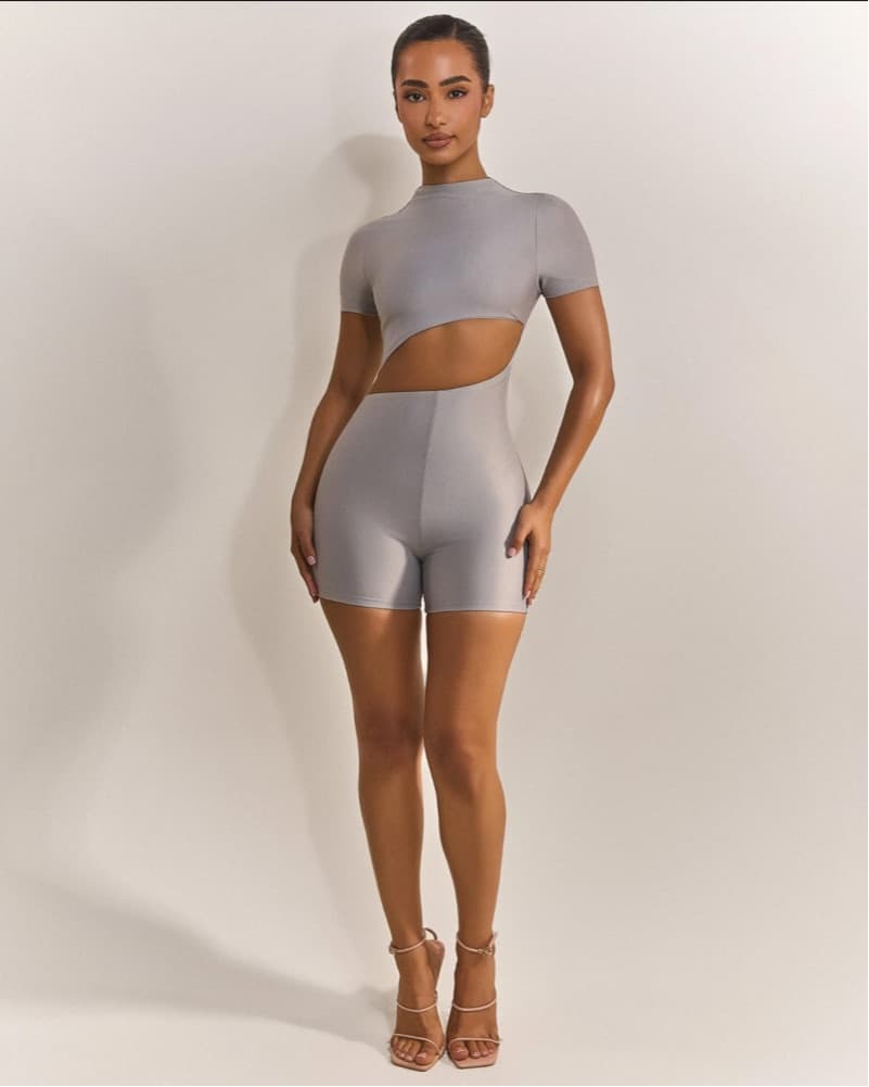 Chic and Sleek Cutout Romper - Image 5