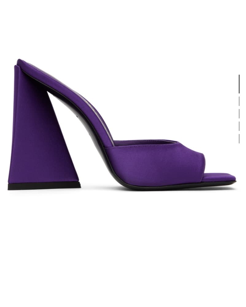 The attico Purple Heels/ Mules - Image 1