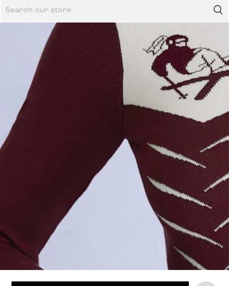 Oh Polly Bo Tee Knit Burgundy Top  - Image 4