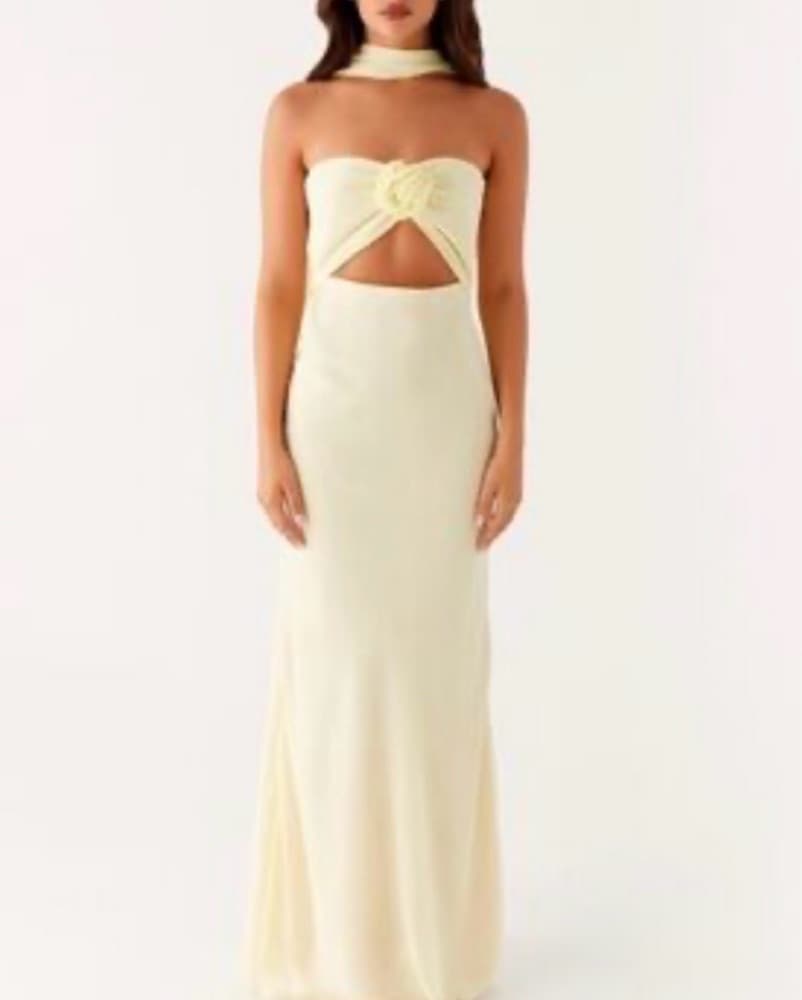 Yellow Sorority Formal Dress - Image 1