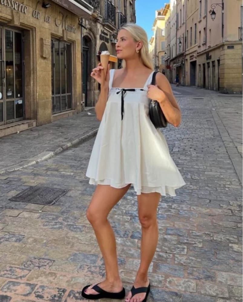 Reformation Shai Babydoll Mini Dress  - Image 1