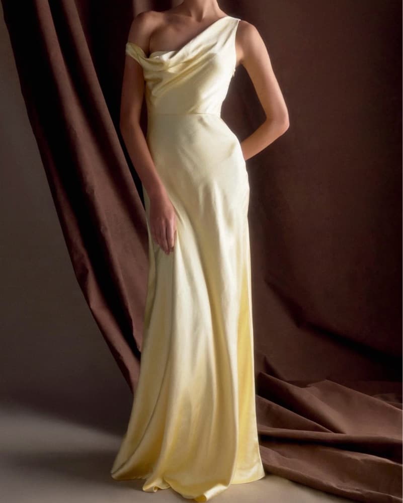 Meshki Pastel Yellow Jacinta Gown - Image 5