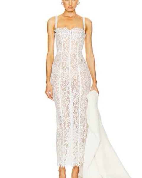 Helsa Column Dress - White  - Image 1