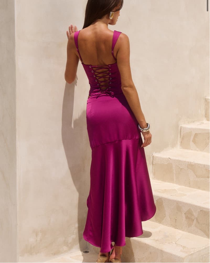 Runway The Label Fuschia Skirt - Image 2