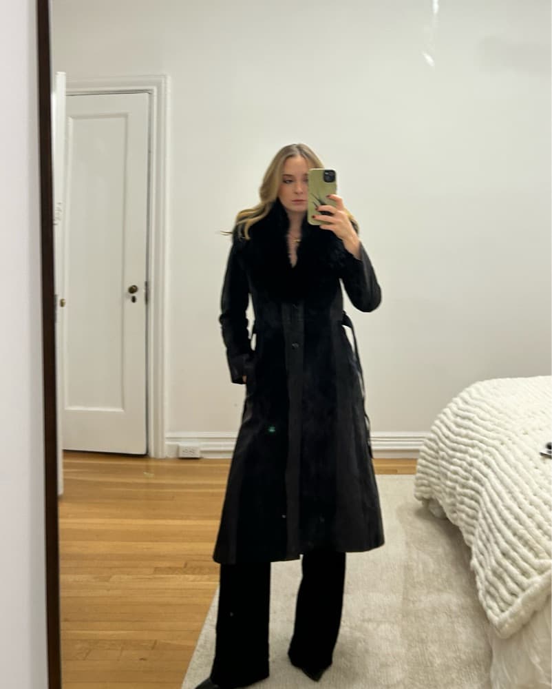 Vintage Fur, Suede and Leather Coat - Image 3