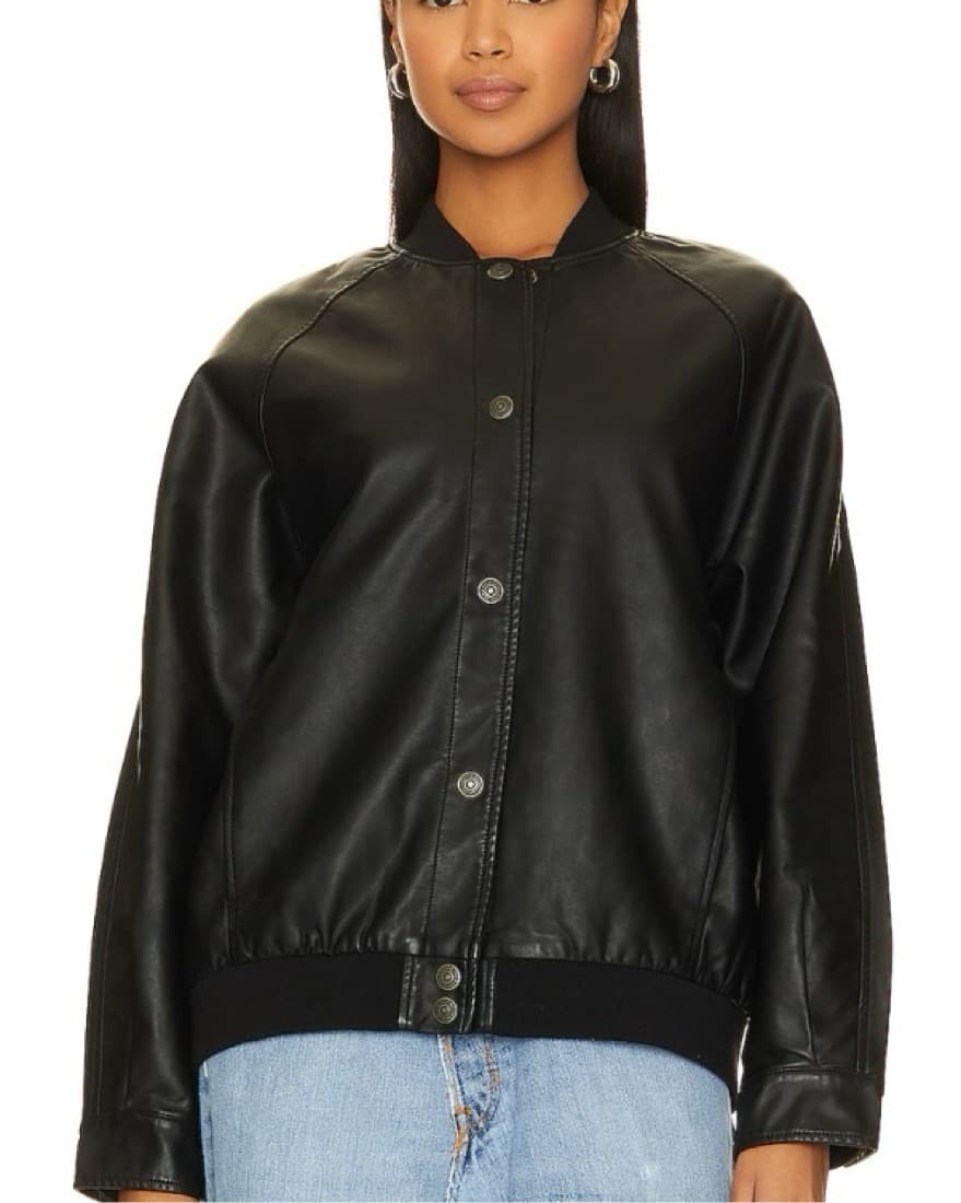 We The Free Faux Leather Bomber - Image 2