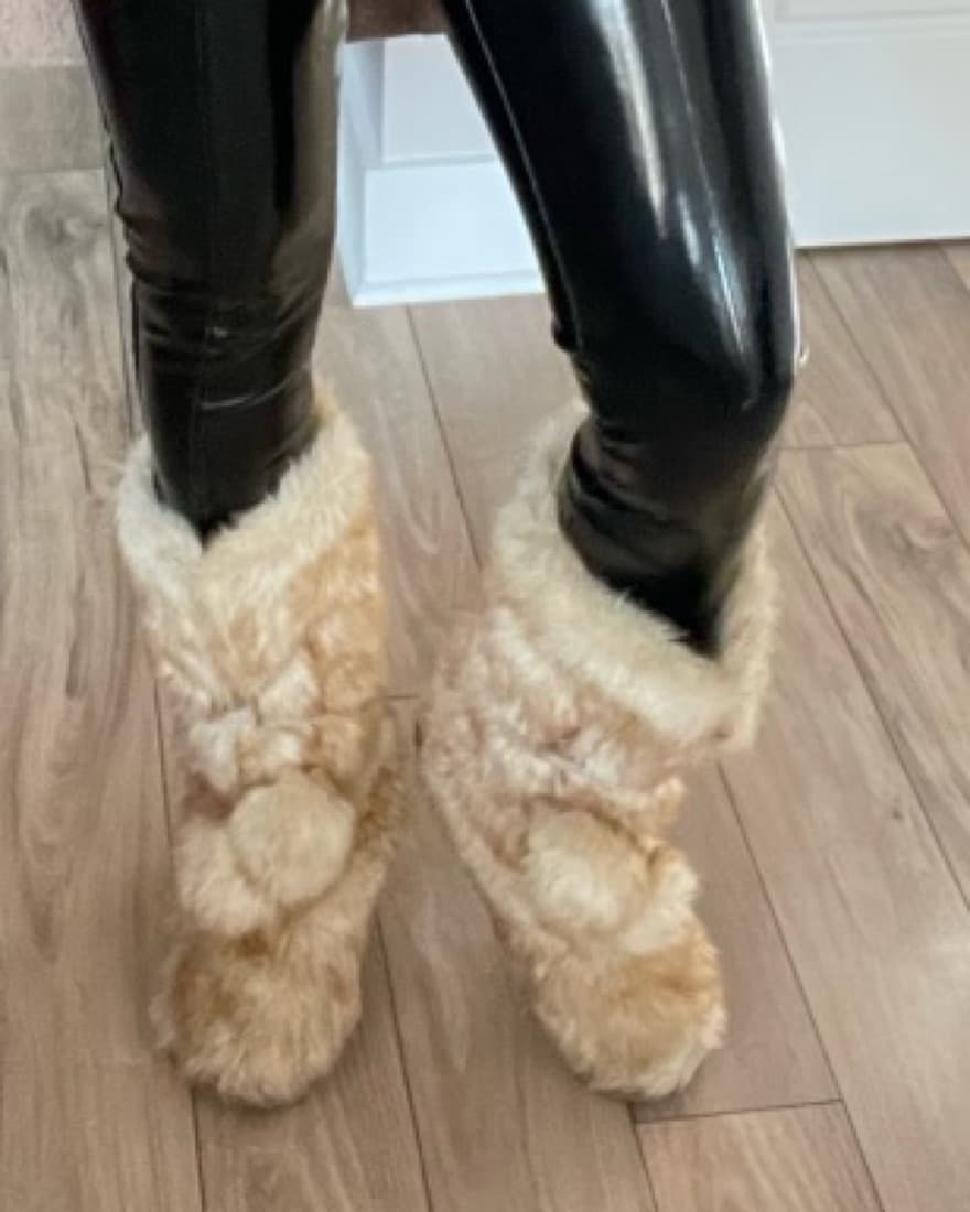 Faux Fur Boots - Image 1