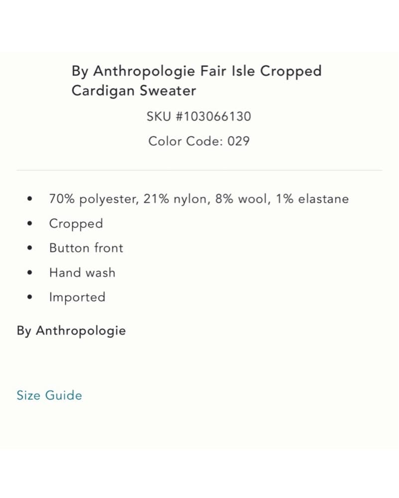 Anthropologie Embellished Fair Isle - Image 5