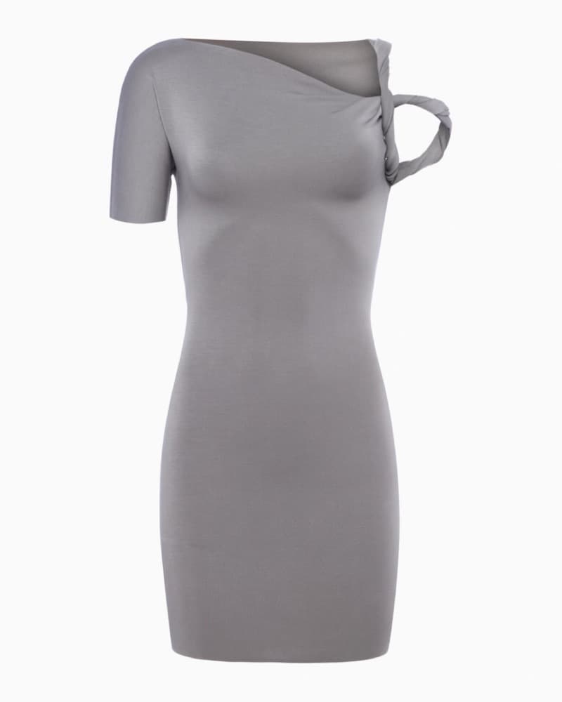 KHY Sueded Stretch Twist Mini Dress - Image 5