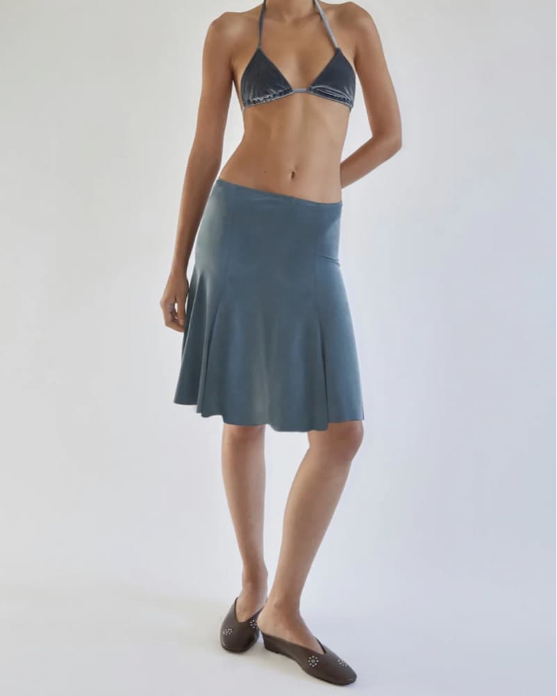 Paloma Wool Mini Vicky Blue Midi Skirt - Image 6