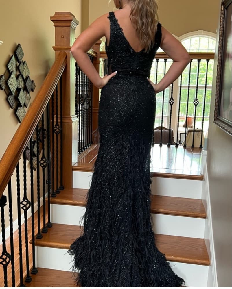 Portia And Scarlett Black Ball Gown - Image 2