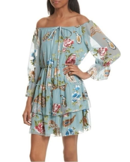 Alice & Olivia Off-the-Shoulder Dress - Image 1