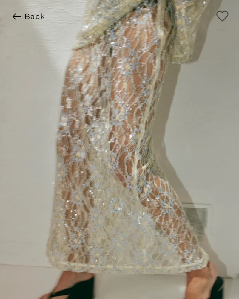 Vrg Girl Sequin Lace Skirt  - Image 2