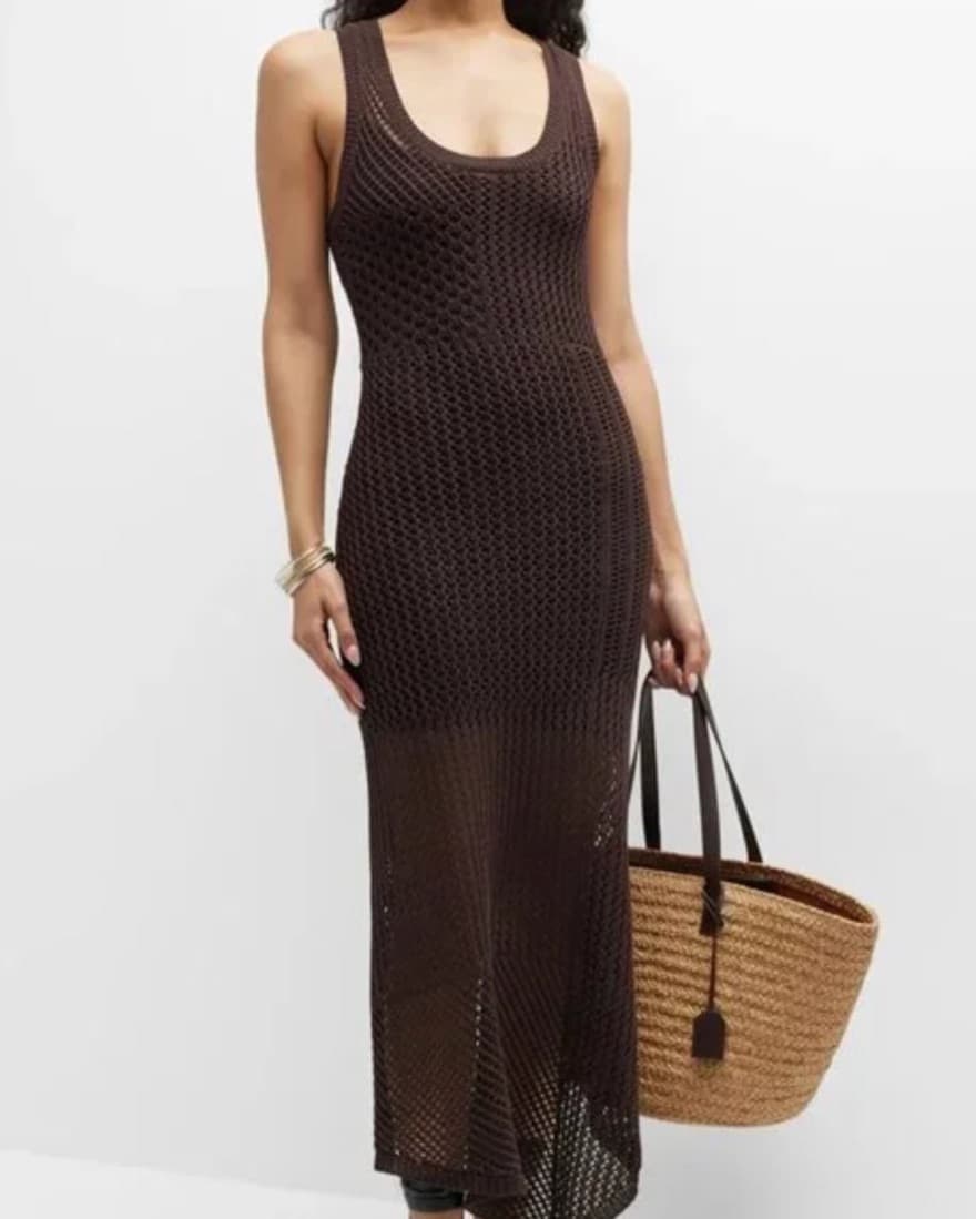 ALC Grace Crochet Midi Dress - Image 1