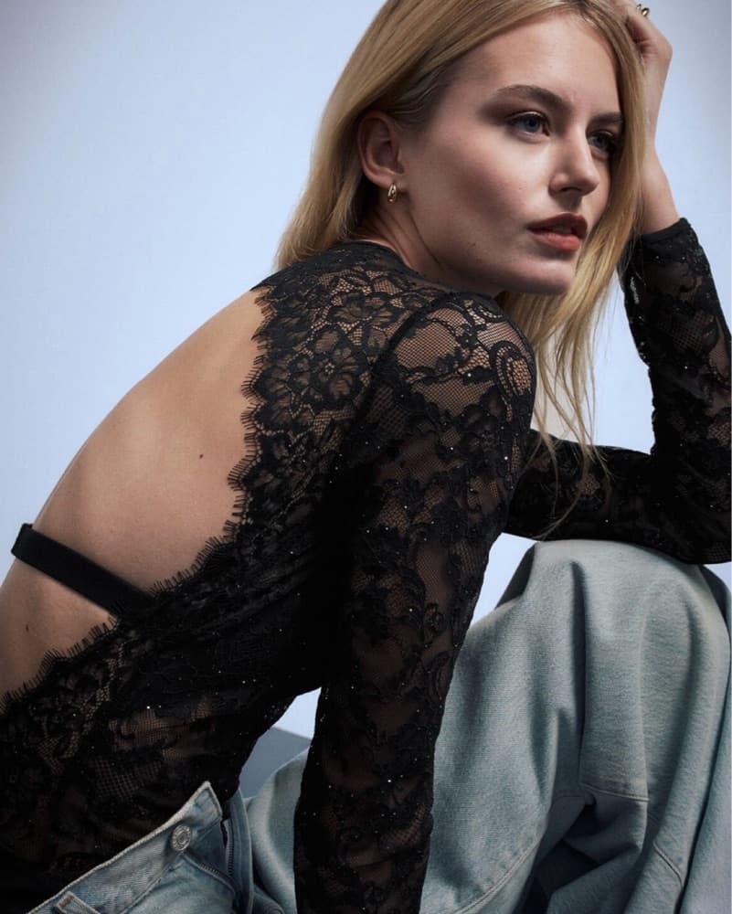 Black Lace Top  - Image 2